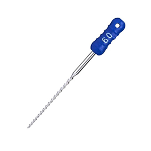 H-Files, 25mm, Art 73, No. 60, Stainless Steel, Colour-Coded, 6/Pack