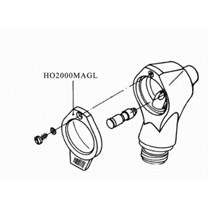 MAGNIFYING GLASS FOR HEINE MINI 2000 OTOSCOPE Each
