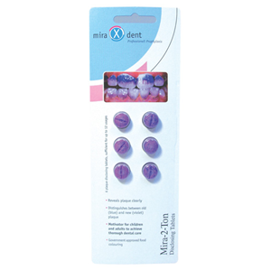 H&W Mira-2-Ton Disclosing Tablets, 6/Pack Pack