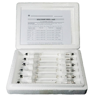 IEC Spectrum Tube Set for Spectroscope, in Foam Case, Hydrogen H, Helium He, Mercury Hg, Nitrogen N, Argon Ar, Neon Ne, 270(L) x 205(W) x 60(H) mm, 6 Tubes/Case Each