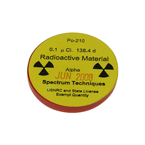 IEC Radioactive Source, Alpha Polonium 210, Each Each
