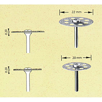 Intensiv 373 Diamond Discs Perfoflex , One Sided, 22 x 20mm, Each Each