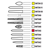 Intensiv A8 Berner Diamond Burs, #16, Friction Grip, Medium, Each Each