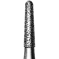 Intensiv D8C KSBI Domed Taper Fissure, ISO 197534 #16, Friction Grip, Coarse, 6/Pack Each