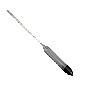 Carlton Density Hydrometer, 1.900 to 2.000, 0.002 at 20degC, 250mm, Glass, Each Each