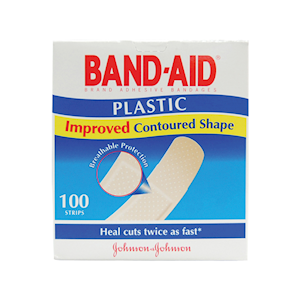 Johnsons and Johnsons Band-Aid Adhesive Strips, 100/Box 6 boxes/pack Pack