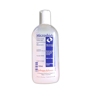 Out of Date, Discounted, Microshield Angel Clear Antimicrobial Sanitiser Hand Gel, Waterless, 125ml, Original Condition, Limited Stocks Each