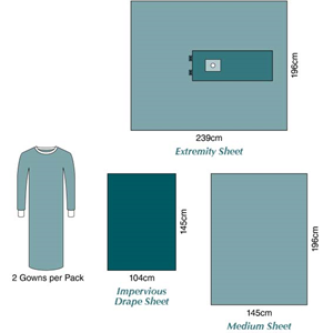 Orthopaedic/Minor Pack Sterile 5/Box Box