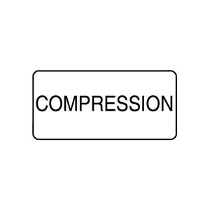 "COMPRESSION" - X-RAY LABEL 500/BOX Box