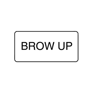 "BROW UP" - X-RAY LABEL 500/BOX Box