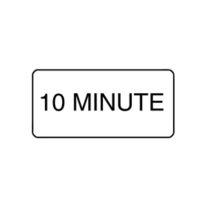 "10 MINUTES" - X-RAY LABEL 500/BOX Box