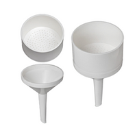 Kartell Buchner Filter Funnel, Detachable Top and Bottom, 6,000mL, 240mm, Hole 3mm, Stem 143(L) mm, Polypropylene, Each Each