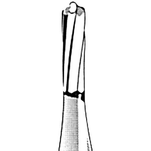 Jet 9561 Tungsten Carbide Burs, Straight Fissure, Dome Friction Grip, 009, Each Each