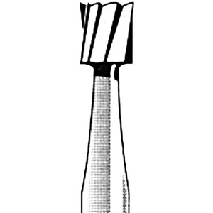 Jet 33 1/2 Tungsten Carbide Burs, Inverted Cone, Friction Grip, 006, 1/Pack,