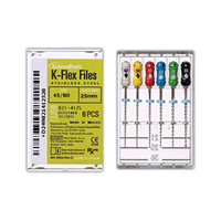 Kerr K-Flex Files, 25mm, No. 90, Stainless Steel, Colour-Coded, 6/Pack