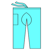 SCRUB PANTS BLUE XXLGE 1/PK Pack