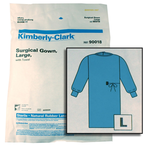 Out of Date, Kimberly Clark Surgical Gown, Large, Sterile, Blue Loose, Original Unopened Condition, Price Discounted, While Stocks last Each