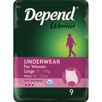 DEPEND Real Fit Underwear for Women, Large, 8 pieces/Pack