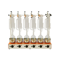 Multi Kjeldahl Extraction Heaters, 80 x 19 x 20cm, 220 volt, 550 watt, Up to 6 flasks, Each