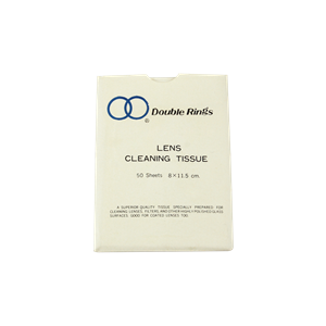 Double Ring Lens Cleaning Wiper Dry Tissue, 8 x 11.5cm, 50 Sheets/Pack (P52-651) Pack