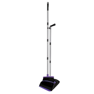 Livingstone Lobby Dustpan and Brush Set, Recyclable Plastic, Purple, Each Each
