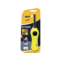 Gas Lighter, Curve Firm Grip, Up to 750 lights, Built-in Hook, Each Each