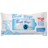 Livingstone Bath Bag Wet Wipes, All In One Ready to Use Cleaning Towel, 19x18.5cm, Resealable, 8/Pack, 50 Packs, 400 Towels/Carton Carton