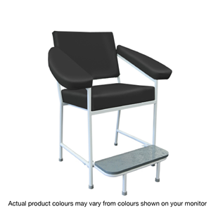 Damaged, Livingstone Pathology Blood Collection Chair, with Arms, Black, Each