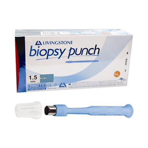 Out of Date, Livingstone Biopsy Punch, with Stainless Steel Cutting Edge, 1.5mm, Each, Price Discounted While Stocks last