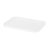 Livingstone Take-Away Rectangular Container Lid for 500ml, 750ml, 1000ml, Recyclable Plastic, Freezer Grade, Clear, 50/Pack, 500/Carton Carton