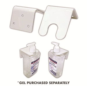 Wall Mounting Bracket, Neck Holder Type, Plastic, for Livingstone Aqium Sanitising Hand Gel 375ml, 500ml, Item No LIVSAN375N and LIVSAN500N Each