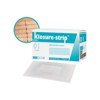 Klosure-Strip Livingstone Reinforced Wound Skin Closure Strips No. 01, 3 x 75mm, 5 Pieces/Pack, 50 Packs/Box, 250/Box Box