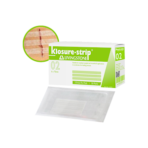Out of Date, Reinforced Wound Skin Closure Strips No. 02, 6 x 75mm, 3/PK, 50 PK/BOX, Price Discounted, While Stocks last Box