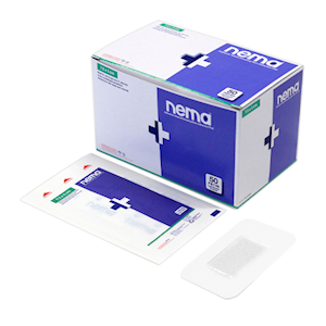 Out of Date, Transparent Island Film Dressing, w/ Non-Adherent Pad, 7.5 x 5cm, Waterproof, 50/BX, Price Discounted, While Stocks last Box