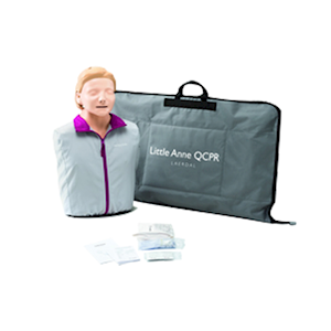 Laerdal Little Anne QCPR, Soft Pack Carrying Case with Training Mat, Light Skin Each (123-01050) Pack