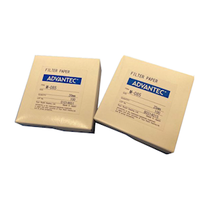 Advantec Qualitative Filter Papers, Absorbent Pads, M-085, 25mm, 100 Pieces/Pack Pack