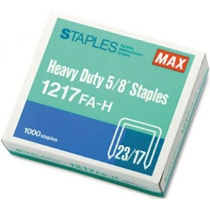 Max Staples, 23/17 110-170 Sheets 1217FA-H, 1000/Box Each