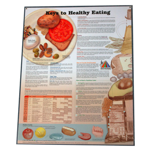 KEYS TO HEALTHY EATING CHART, RIGID 51X66CM Each