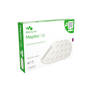 MOlnlycke Mepilex Up Foam Dressing, 10 x 20cm, Sterile Packed, 5 Pieces/Box Box