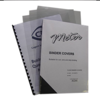 BINDING COVERS CLEAR OVERSIZE A4 250GSM 100/PK Pack