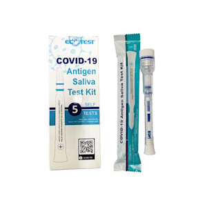 Out of Date, ECOTEST COVID-19 RAT, Popsicle Oral Saliva, Self-Test, 5/BX, Original Unopened Condition, Price Discounted, While Stocks last Box
