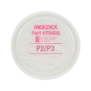 Moldex M7940A P2/P3 Particulate Filter Disc, 2 Pieces/Pack