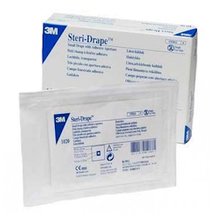 3M Steri-Drape Adhesive Towel Drape, Absorbent Prevention Fabric, 100 x 85cm, 120 Pieces/Carton Carton
