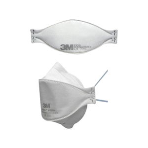 3M P2 N95 Face Mask Respirator, Flat Fold, without Valve, 20/Box Box