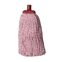 Livingstone Contractor Cotton Yarn Mop Head, 400g, 22mm Screw Type, Red, Each Each