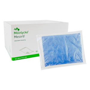 Out of Date, Mesorb Absorbent Underpad Dressing, 30 x 23cm, 30/Box, Original Unopened Condition, Price Discounted, While Stocks last Box