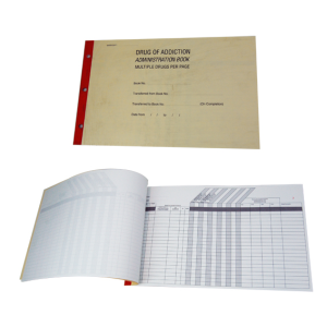 Drug Of Addiction Administration Book Multiple Drug/Page, 20 Page, Each Each