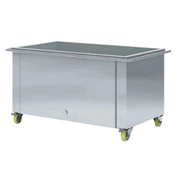 Lava Range Soaking Trolley, 30mm Insulated Tank, Capacity: 250kg, Stainless Steel Grade 304 No.4, Heavy Duty Castors with Brakes, Each
