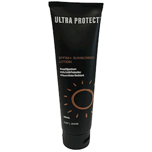 Out of Date, Ultra Protect Sunscreen Lotion SPF 50+, 100ml Tube, 100pct Australian Made, Each, Price Discounted While Stocks last Each