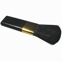 Natural Compatibles Makeup Blush Brush, Black with Gold Trim, 60(L) x 18(W) x 3(H) mm, Each Each